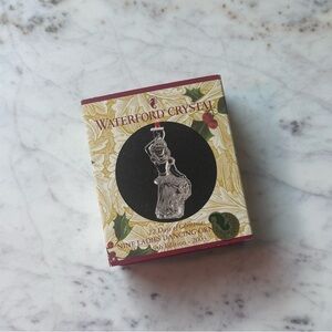 Waterford Crystal Holiday Ornament Box - Red and Gold